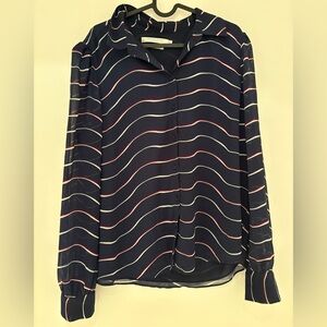 Contemporaire by Simons women’s XL striped formal shirt